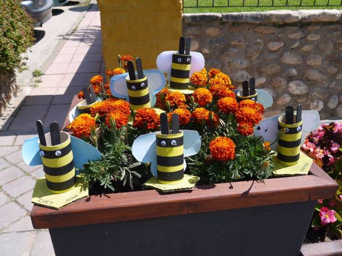 `pot abelles amb rull de paper WC
